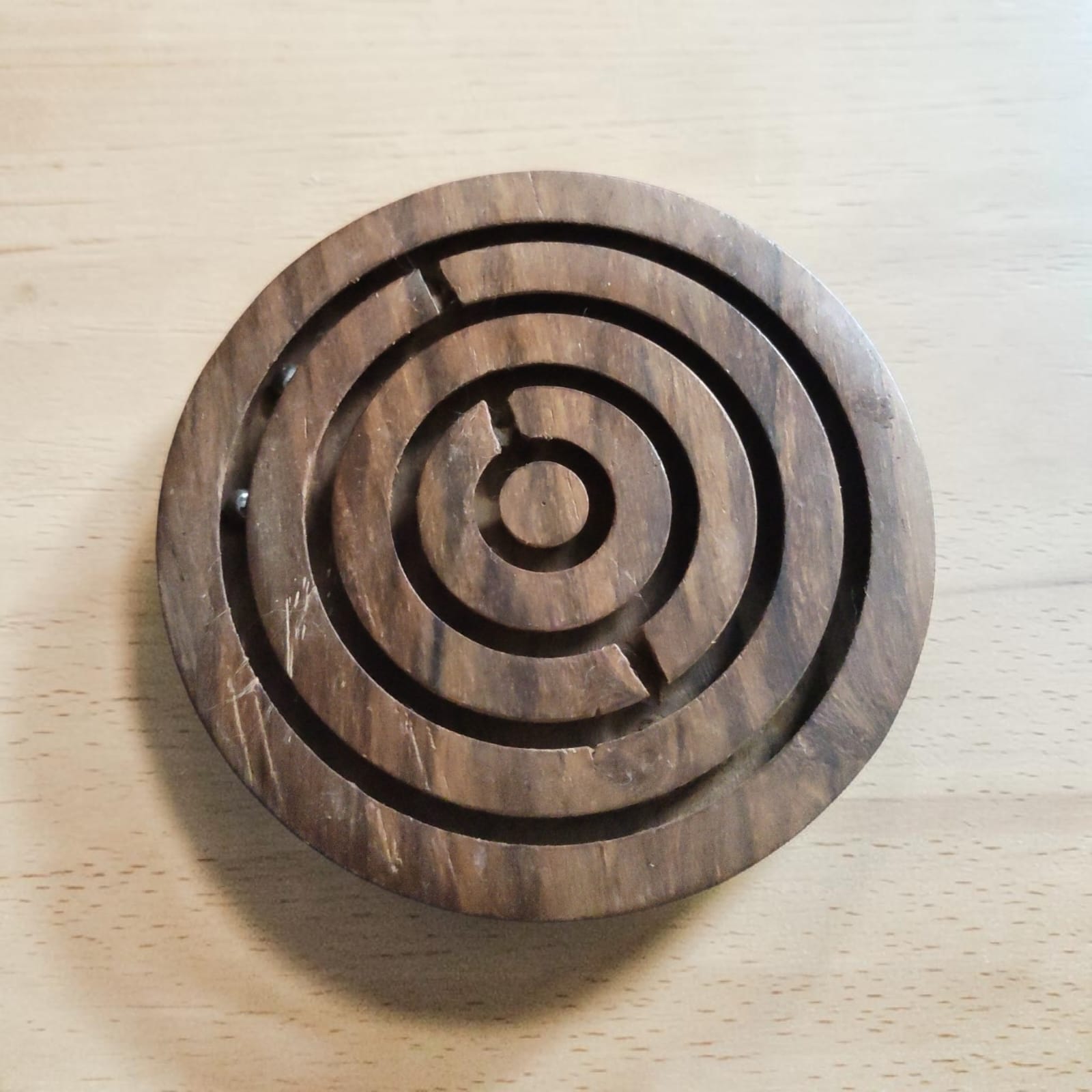 : Handcrafted Wooden Labyrinth Ball Maze Game | Round Wooden Board Puzzle Brain Teaser for Kids & Adults — image 5