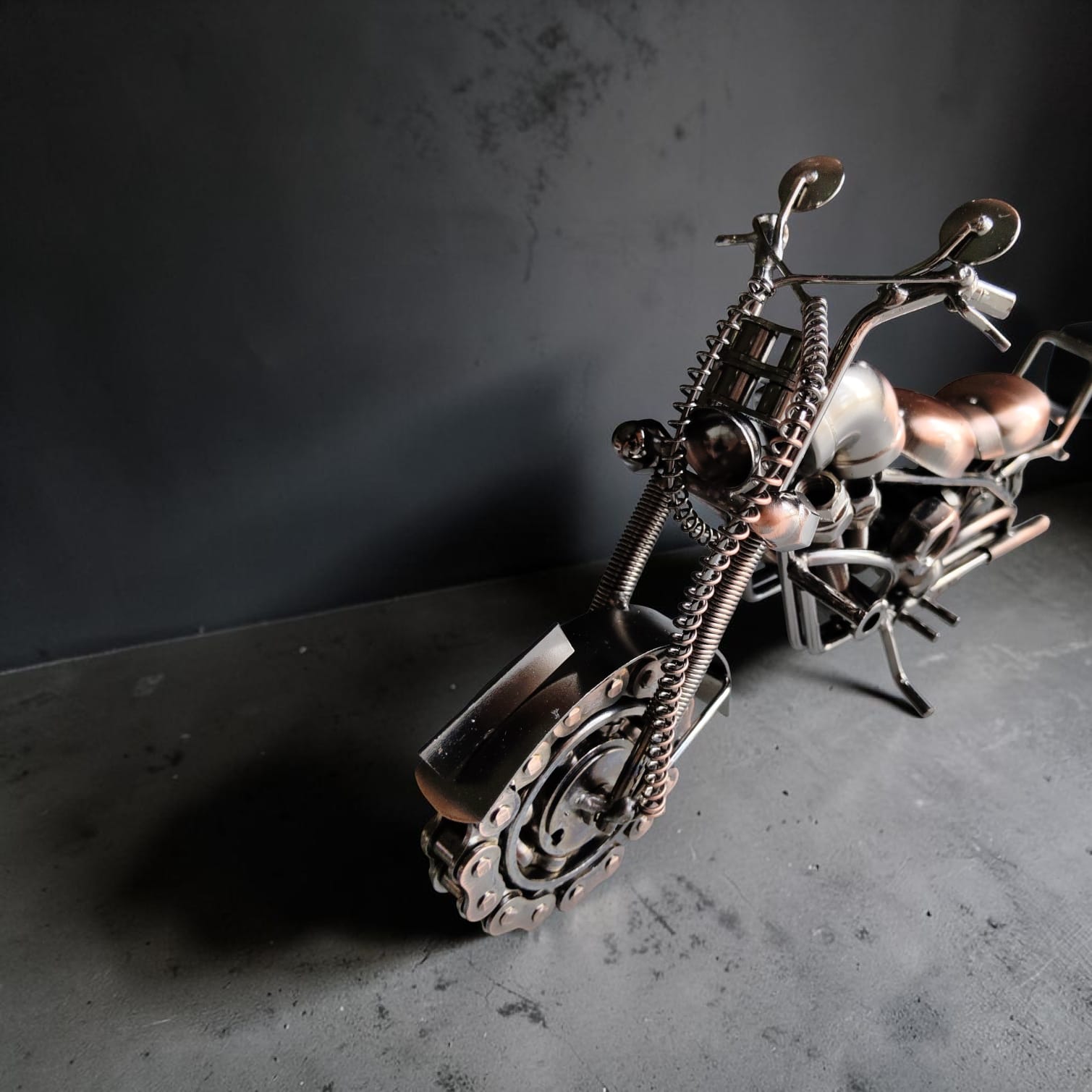 Handmade Metal Motorcycle Showpiece — image 4