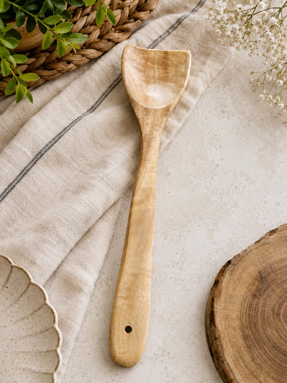 Premium Wooden Kitchen Turner Spatula combo set of three — image 3