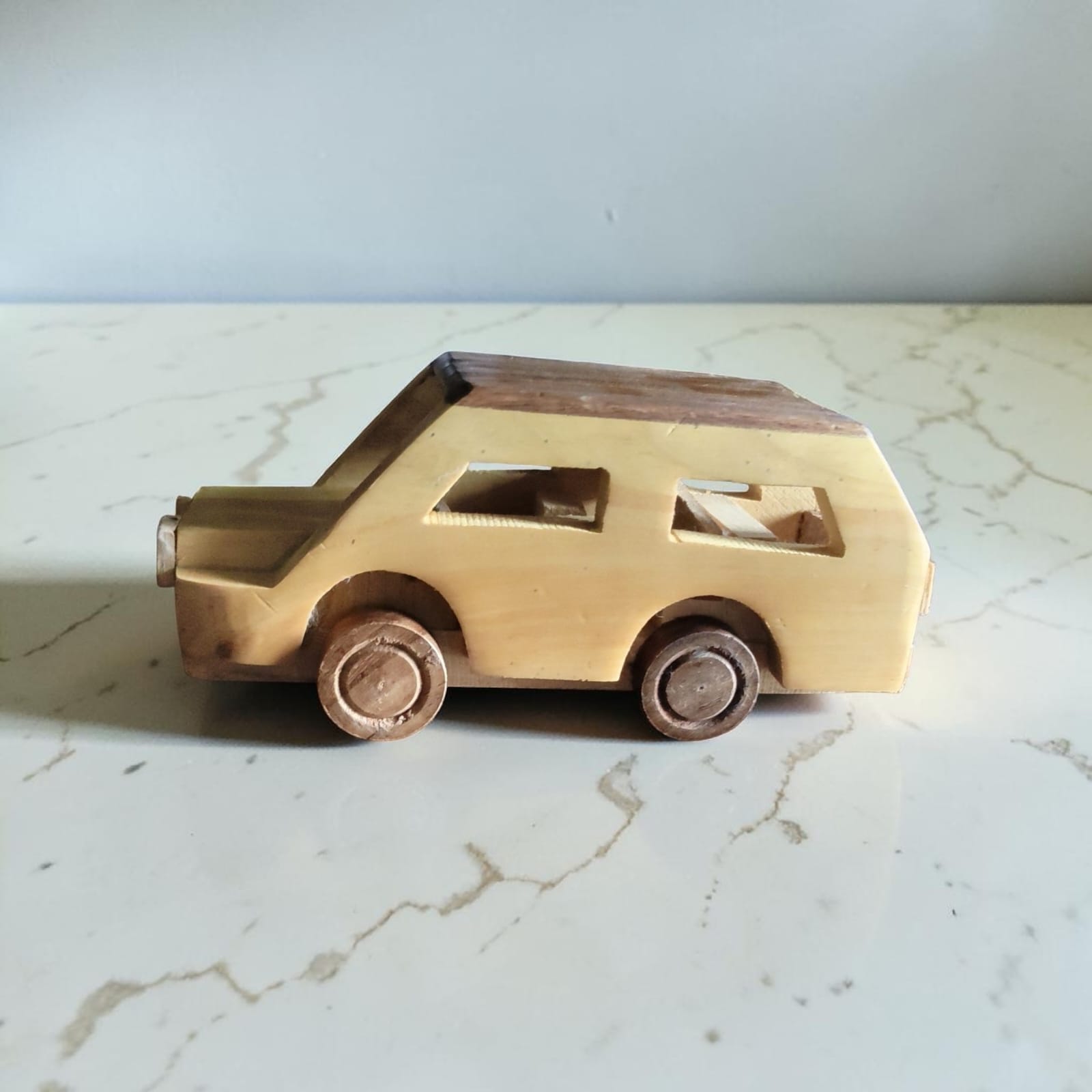 Handmade Wooden Toy Car for Kids | Eco-Friendly Natural Wood Pull Along Toy — image 2