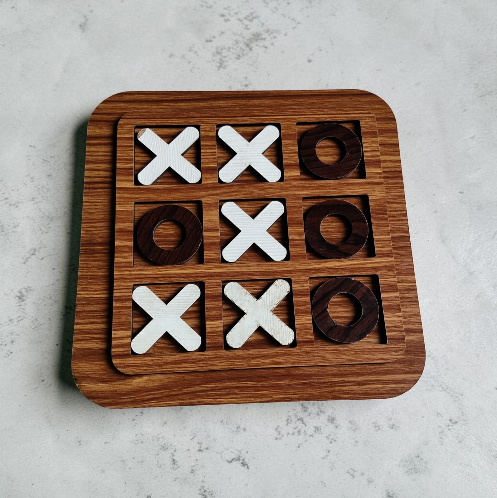 Wooden Tic Tac Toe Game combo  Set-Pack of 3