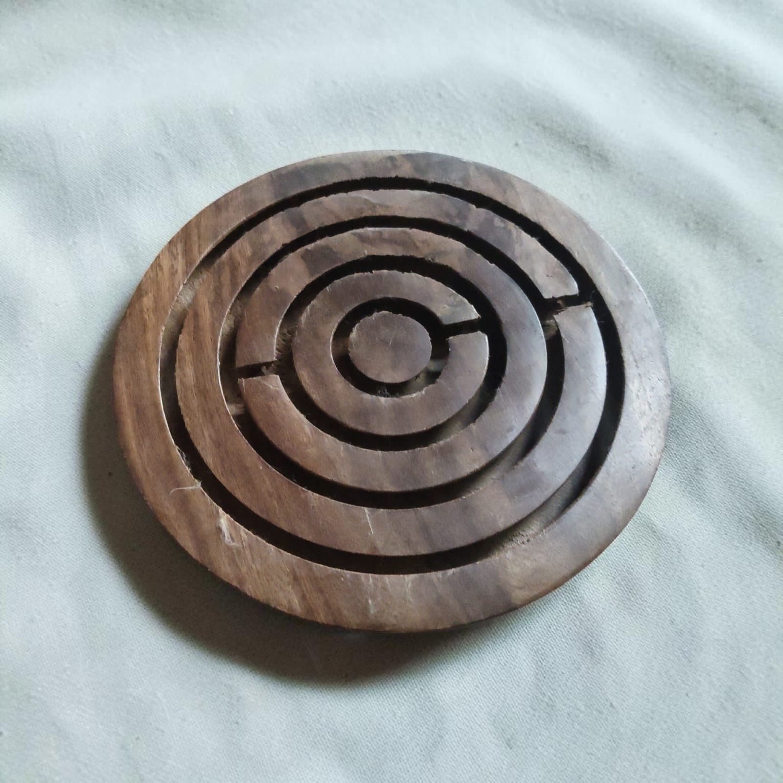 : Handcrafted Wooden Labyrinth Ball Maze Game | Round Wooden Board Puzzle Brain Teaser for Kids & Adults — image 3