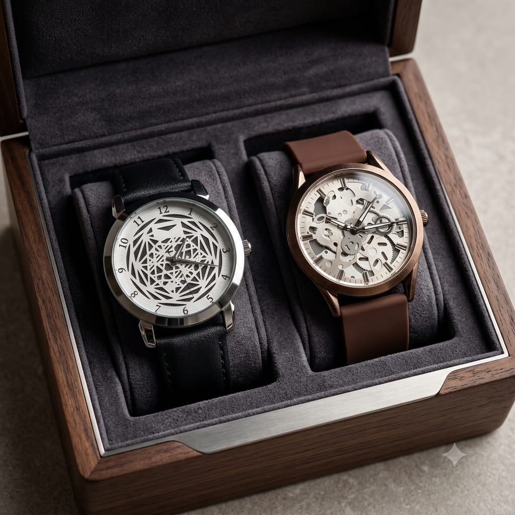 Men's Designer Quartz Watch combo