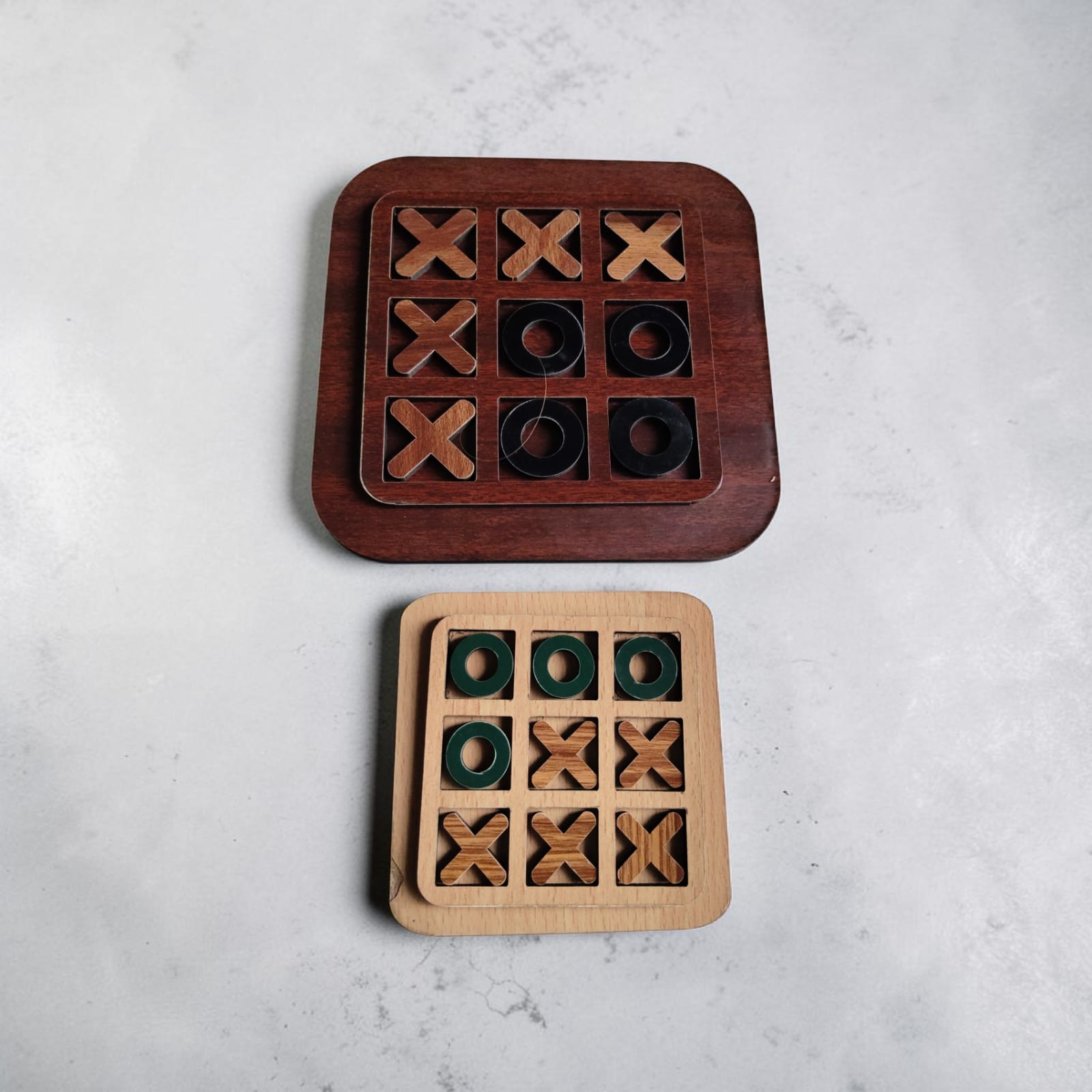 Wooden Tic Tac Toe Game combo  Set-Pack of 3 — image 2