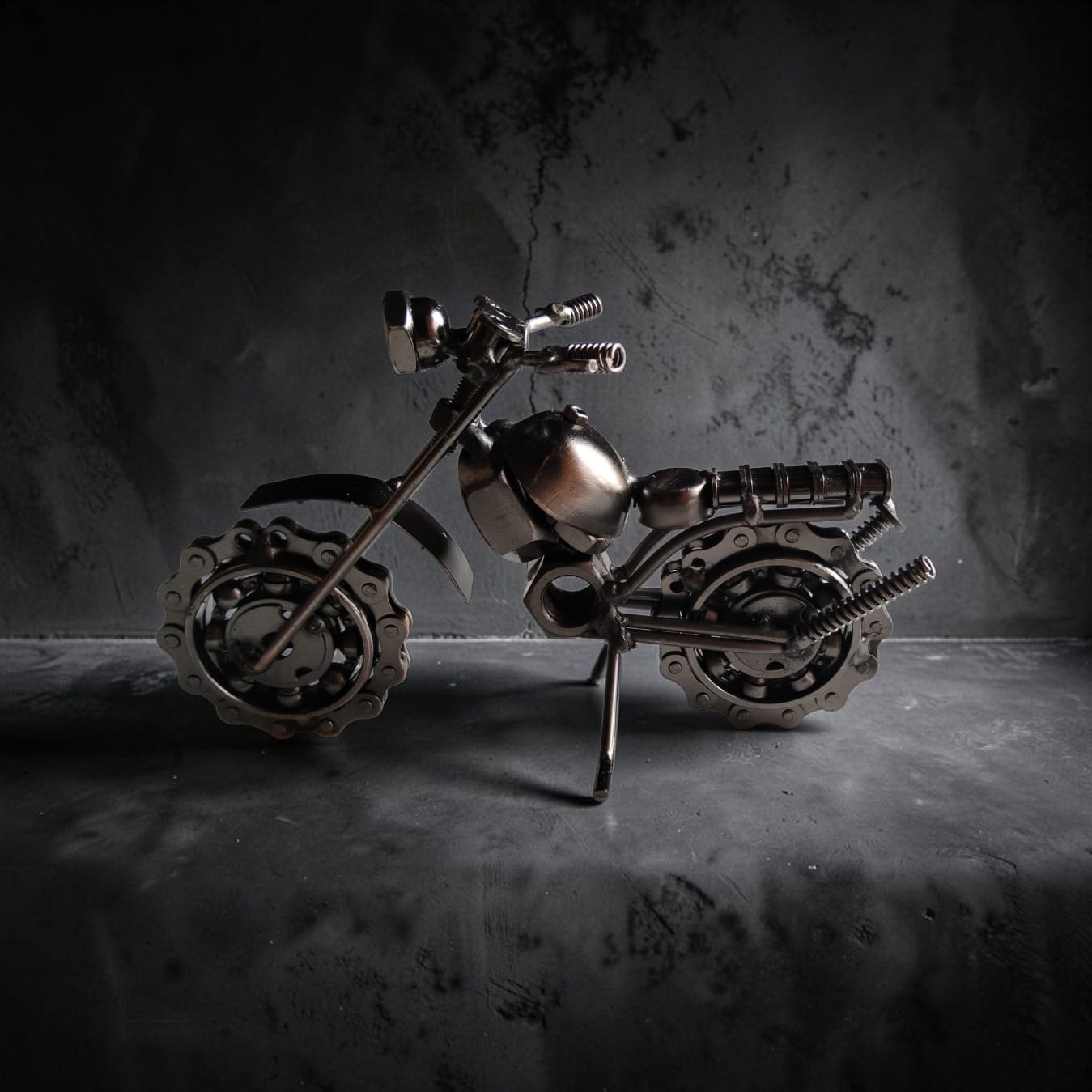 Handmade Metal Motorcycle Showpiece — image 2