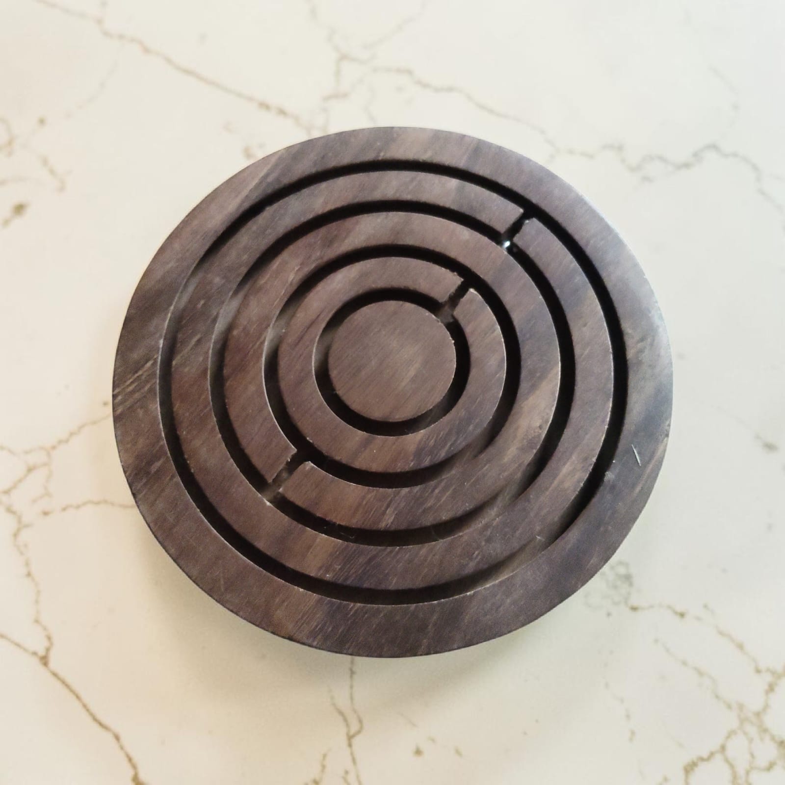 : Handcrafted Wooden Labyrinth Ball Maze Game | Round Wooden Board Puzzle Brain Teaser for Kids & Adults